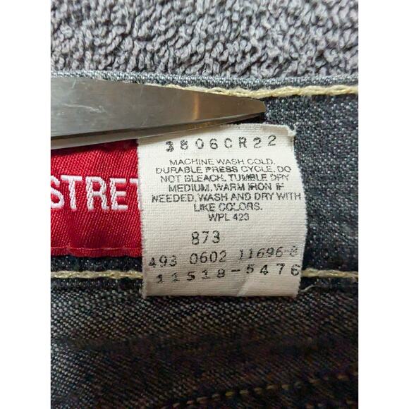 VTG Levi's 518 Size 7 Jr. Superlow Boot Cut Stretch Gray Jeans Women 31x32 - Picture 3 of 7